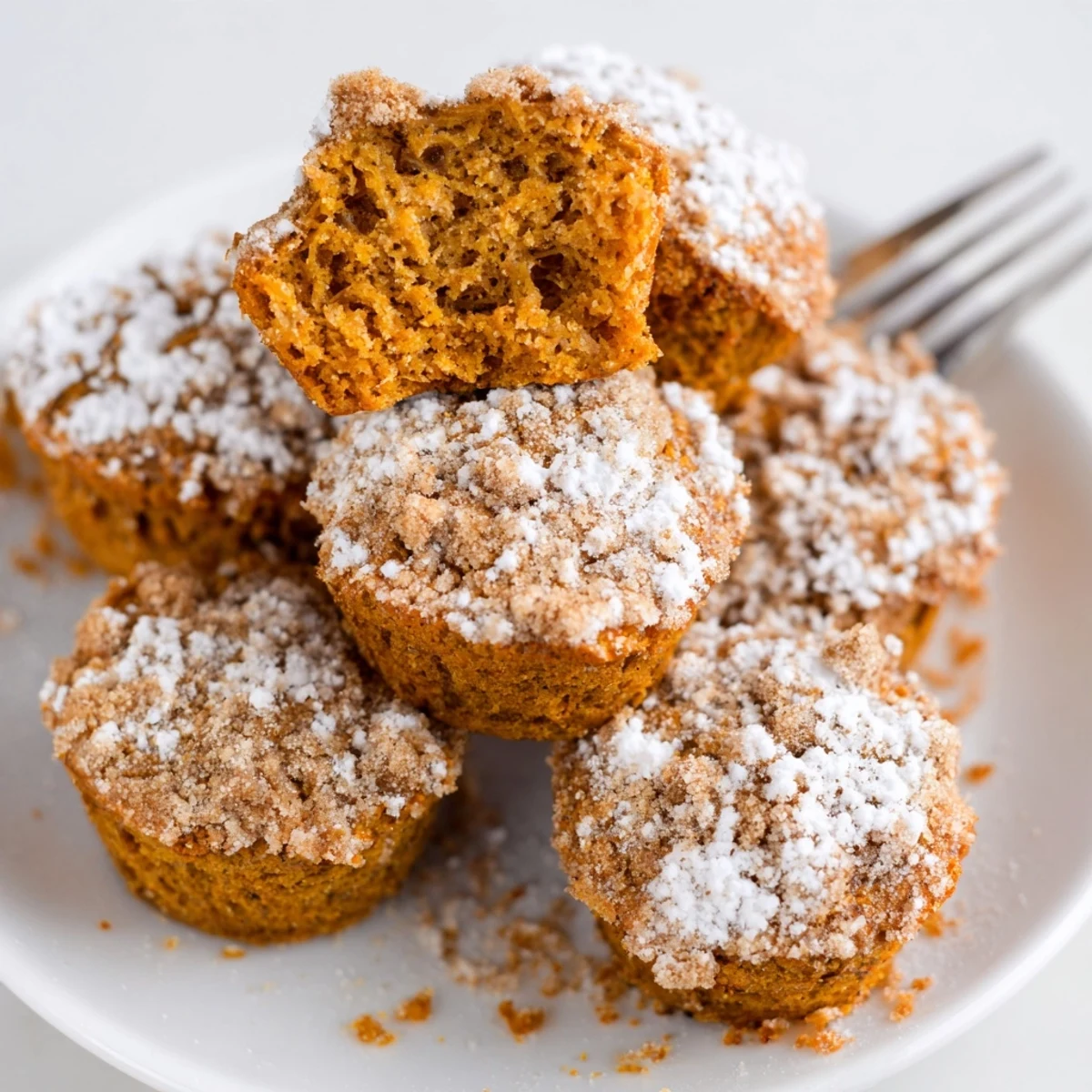 Moist Pumpkin Muffin Chai Latte Bites, perfect for cozy autumn gatherings.  