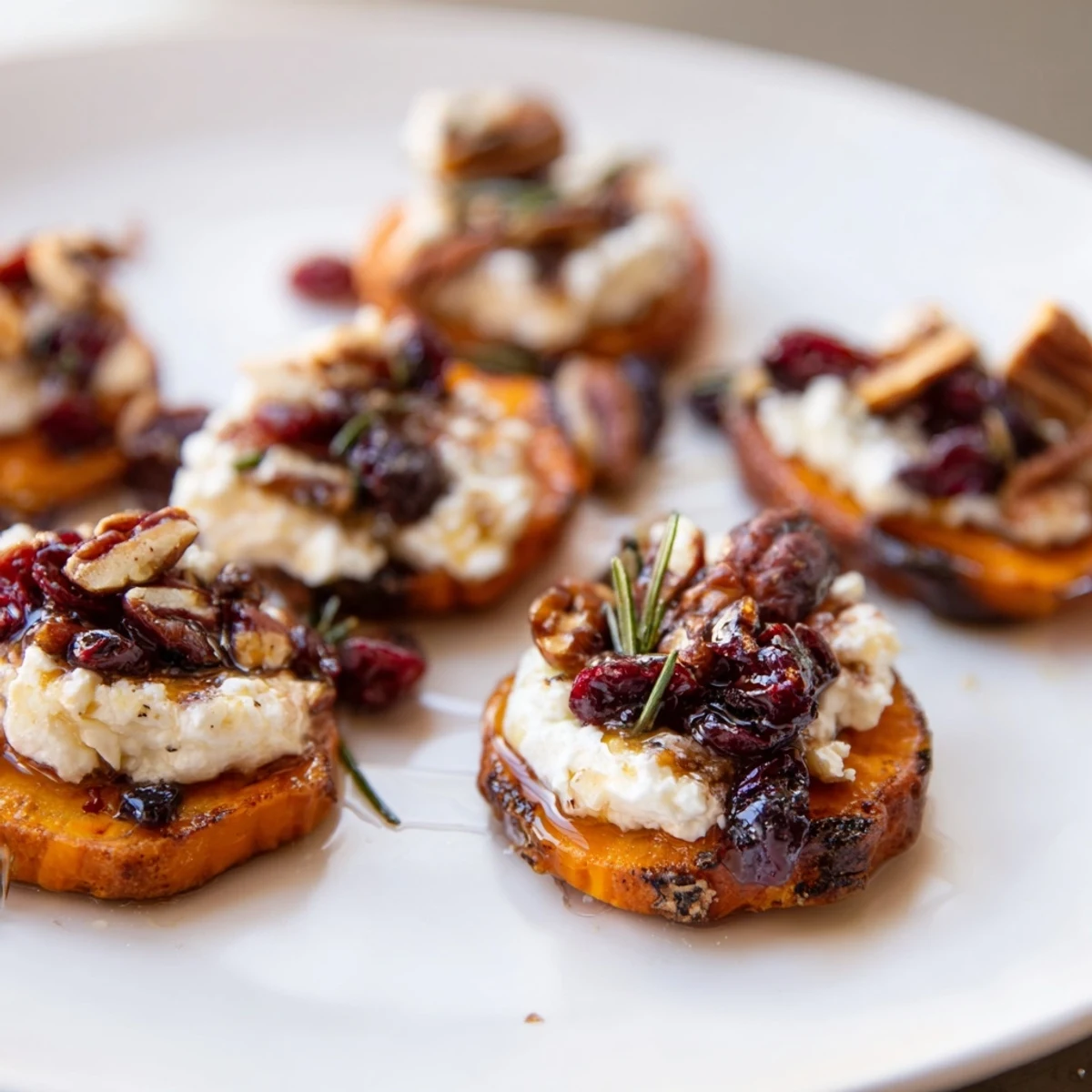 Warm, golden Express Holiday Sweet Potato Rounds, ready to enjoy—a perfect combination of sweet & savory flavors.