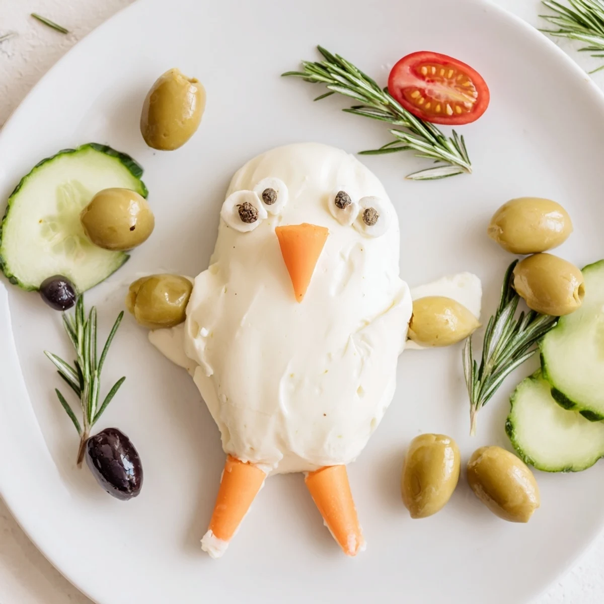 Festive Peace Dove Christmas Olive Platter, visually stunning and perfect for holiday appetizers.