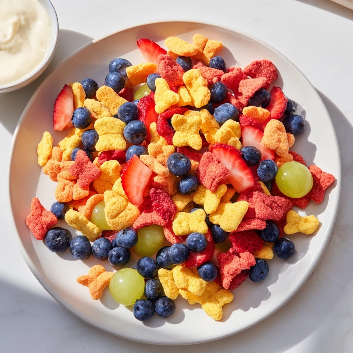 Rainbow Goldfish Crackers Pile