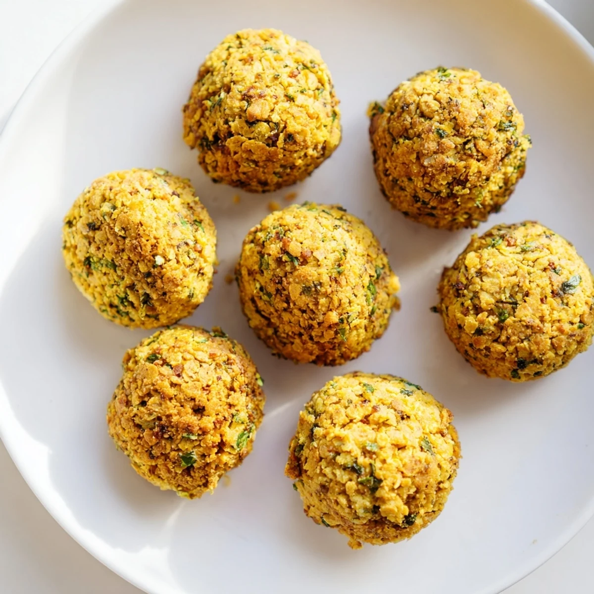 Crispy golden Levantine falafel balls, perfect for a flavorful vegan snack or appetizer, ready to eat.