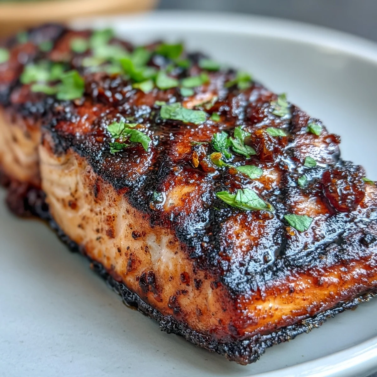 Grilled salmon fillets rest atop a vibrant bowl of quinoa, avocado slices, and fresh greens, drizzled with tangy citrus dressing.  
