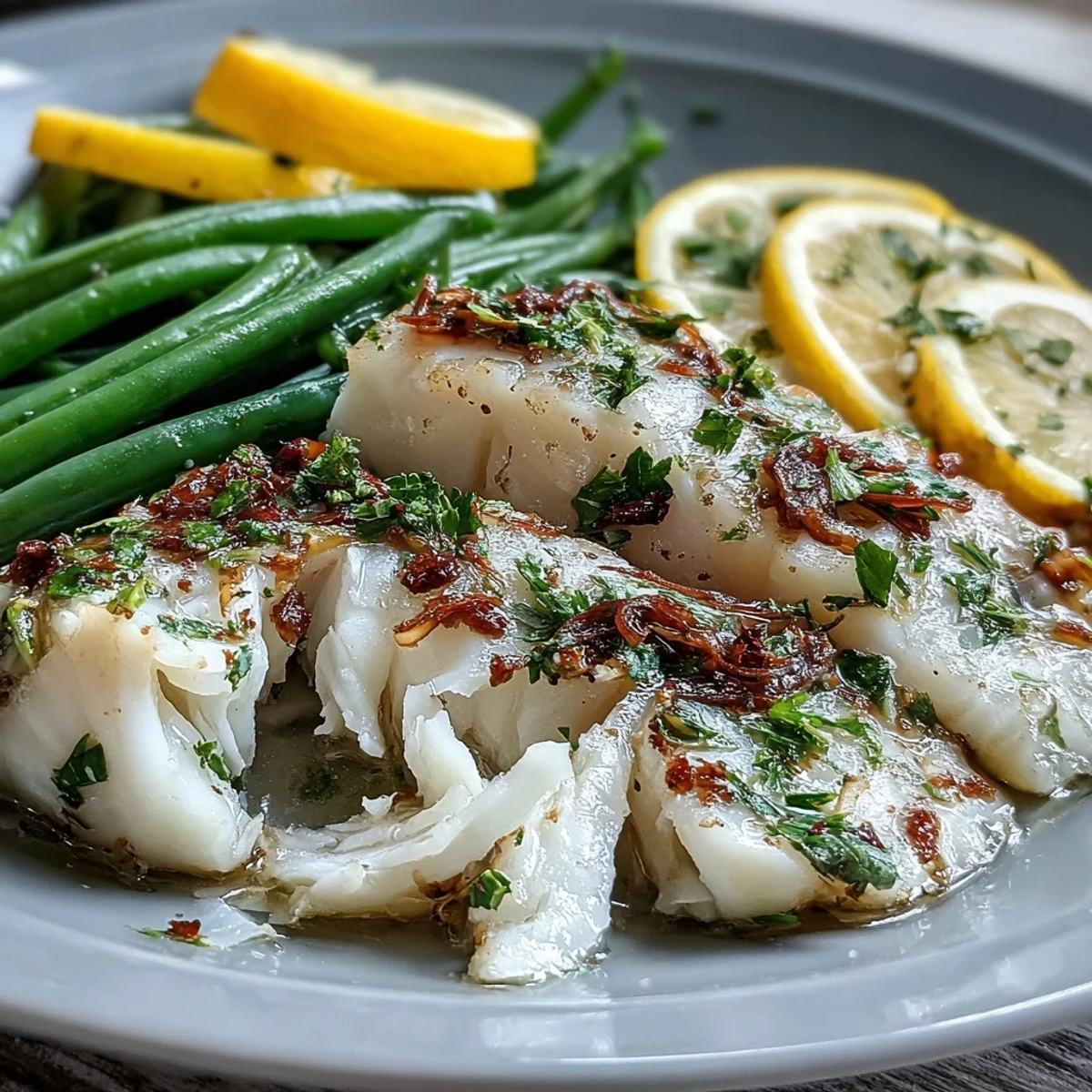 Light and flavorful tilapia with tender green beans, steamed in foil with fresh herbs.