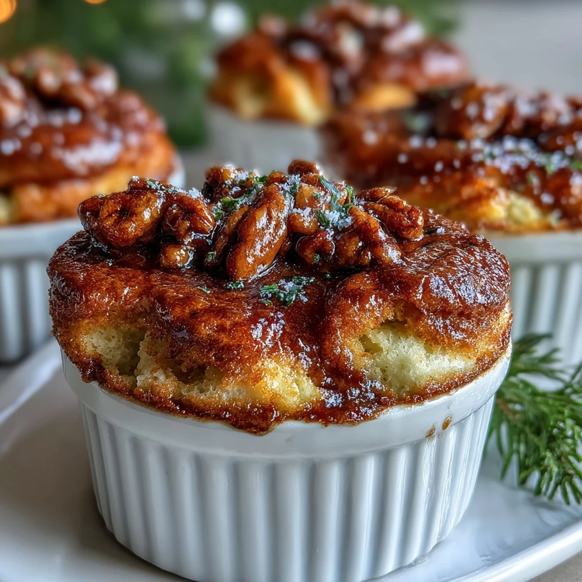 This elegant sweet potato soufflé is infused with warm cinnamon and maple syrup, crowned with caramelized pecans for a delightful twist on tradition.
