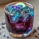 Vibrant color-changing lemonade made with butterfly pea flowers, lemon juice, and sugar—perfect for summer parties and gatherings.