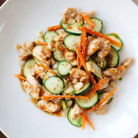 Shaker Chicken Salad loaded in a deli container, ready to shake for a zesty, Asian-inspired meal.