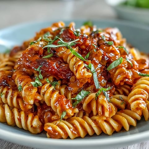 Creamy roasted red pepper pasta with lentils in a silky vegan sauce, perfect for a comforting weeknight dinner.  