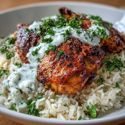 One Pot Shawarma Chicken and Rice with tender chicken thighs and aromatic spices in a single skillet.