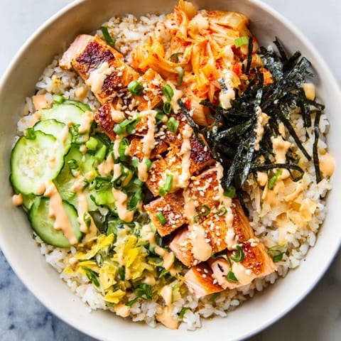 Crispy Salmon Rice Bowl