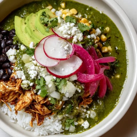 Green Enchiladas Rice Bowl