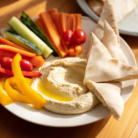 DIY Hummus Homemade Pita