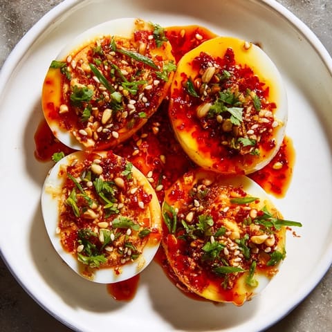 Chili Oil Jammy Eggs