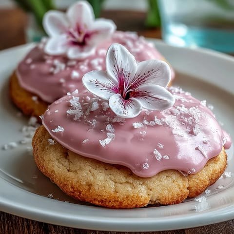 Delicate flower-shaped cookies with soft pastel royal icing, perfect for baby showers or spring celebrations.