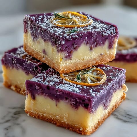 Ube Lemon Bars Delight