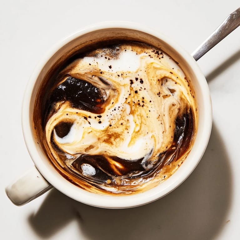 Delicious Onion Latte with steamed milk and a hint of sweetness, served warm.