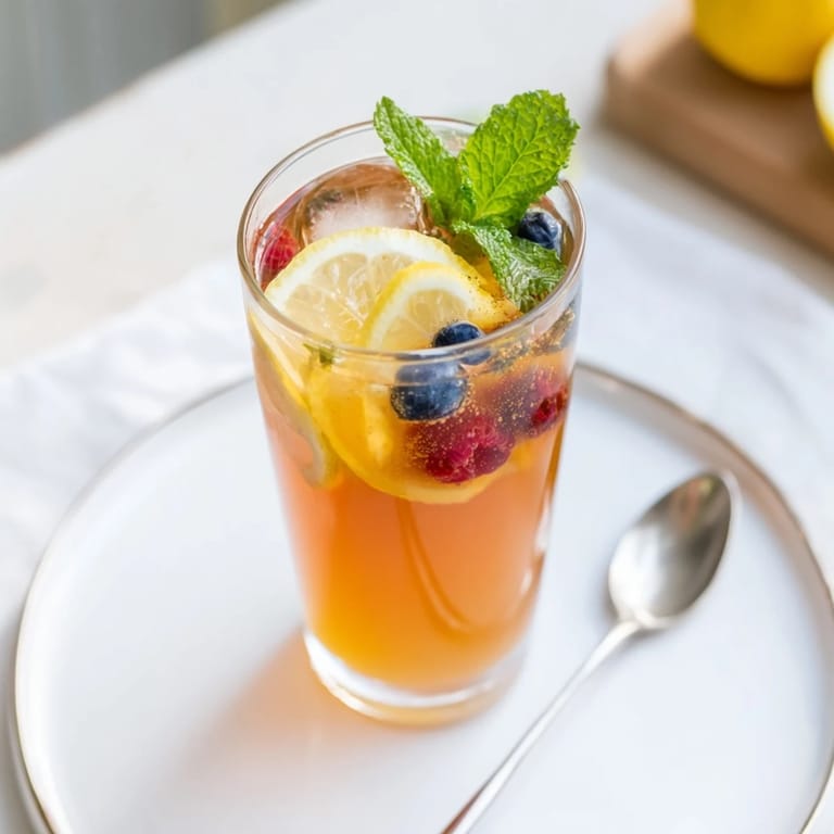 Homemade kombucha-style mocktails, fizzy and colorful, perfect for summertime sipping.