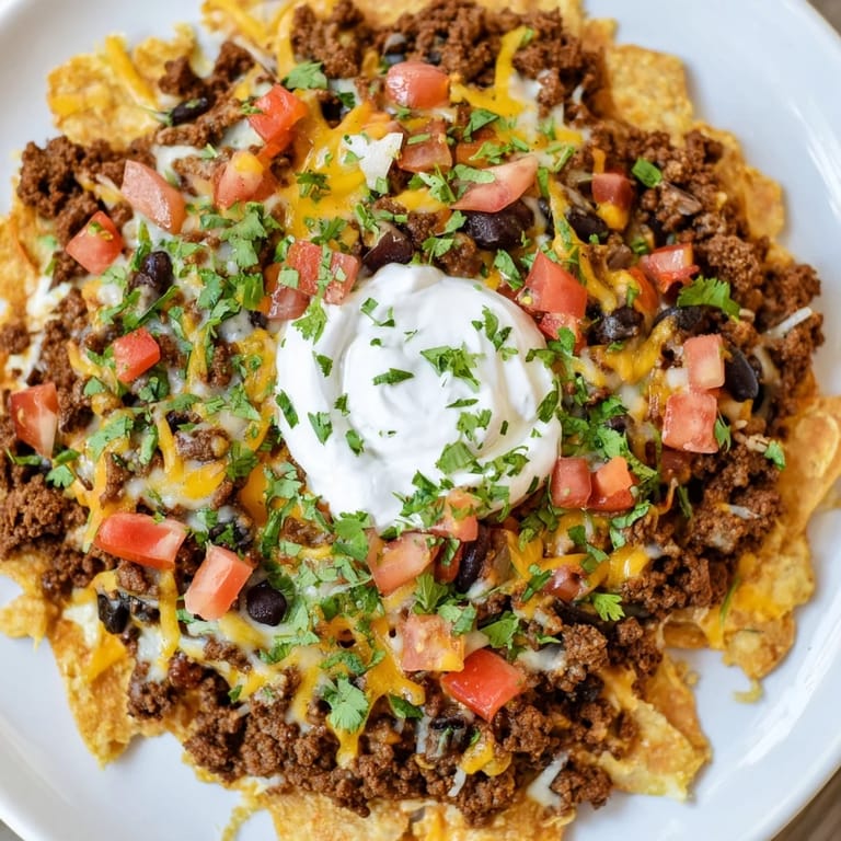 Warm, creamy Slow Cooker Cream Cheese Taco Dip with melted cheddar and fresh cilantro garnish.
