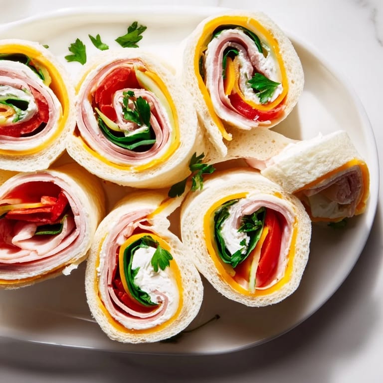 Delicious party sandwiches, cut into stars, are ready to be eaten from the deli meat.