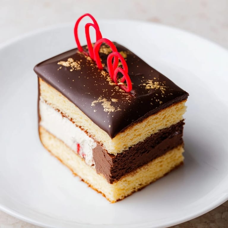 The Golden Ratio Shell recipe, with its glistening glaze, is ready to serve for dessert.