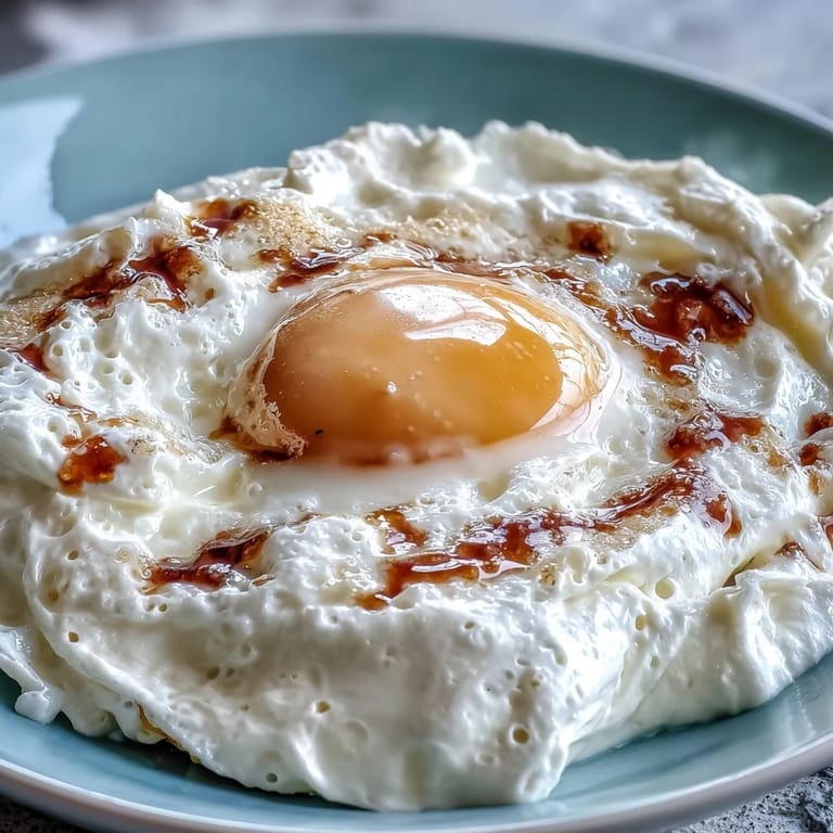 Cloud eggs feature airy, baked egg whites cradling runny yolks for a stunning breakfast.