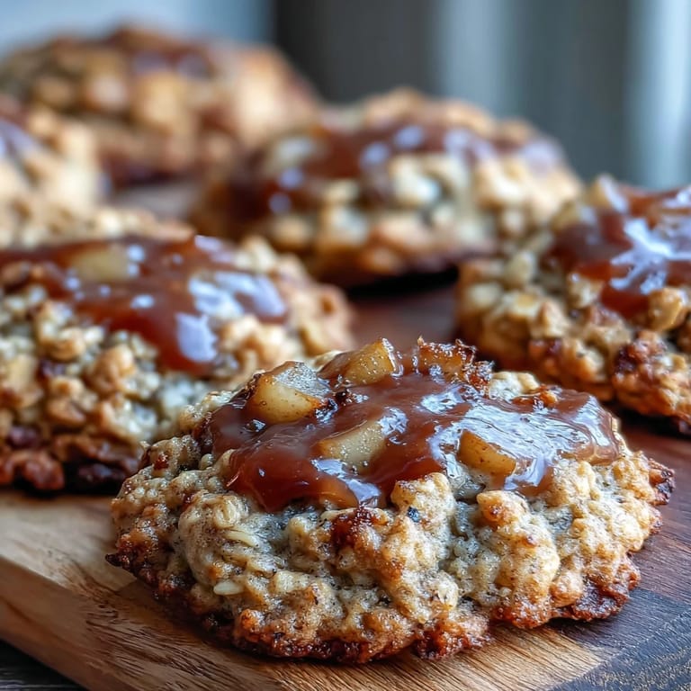 Warm Pear Maple Oatmeal Cookies fresh from the oven, perfect with coffee.