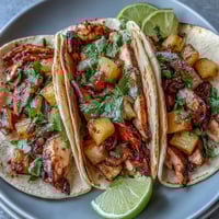 Vibrant chicken pineapple sheet pan fajitas with tender strips, sweet pineapple, and colorful bell peppers roasted to perfection.